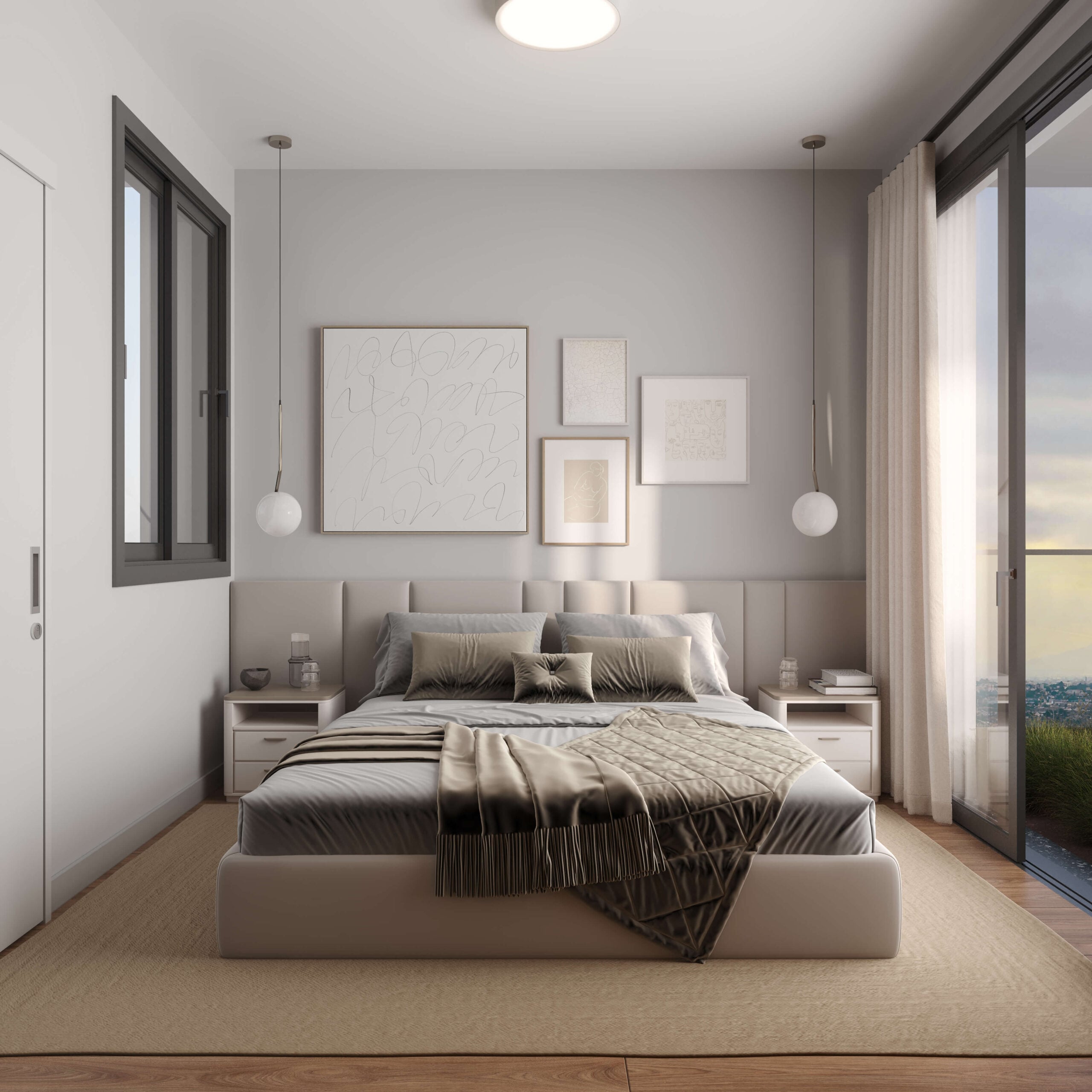 kypseli residence aradippou indoor bedroom (2)