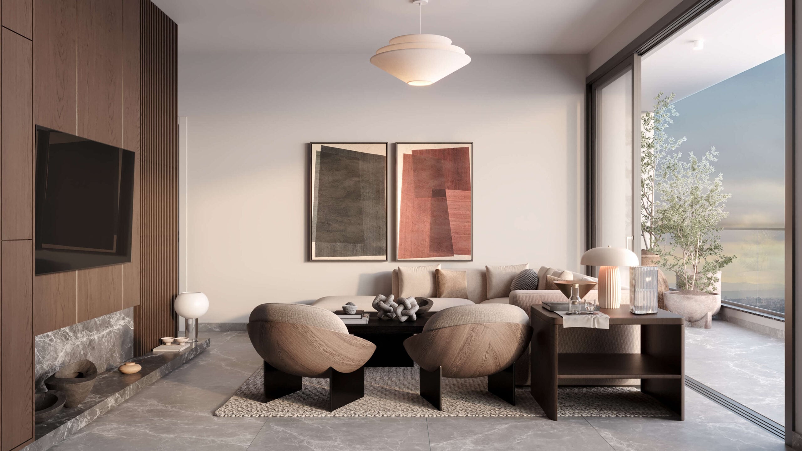kypseli residence aradippou indoor three bedroom (2)