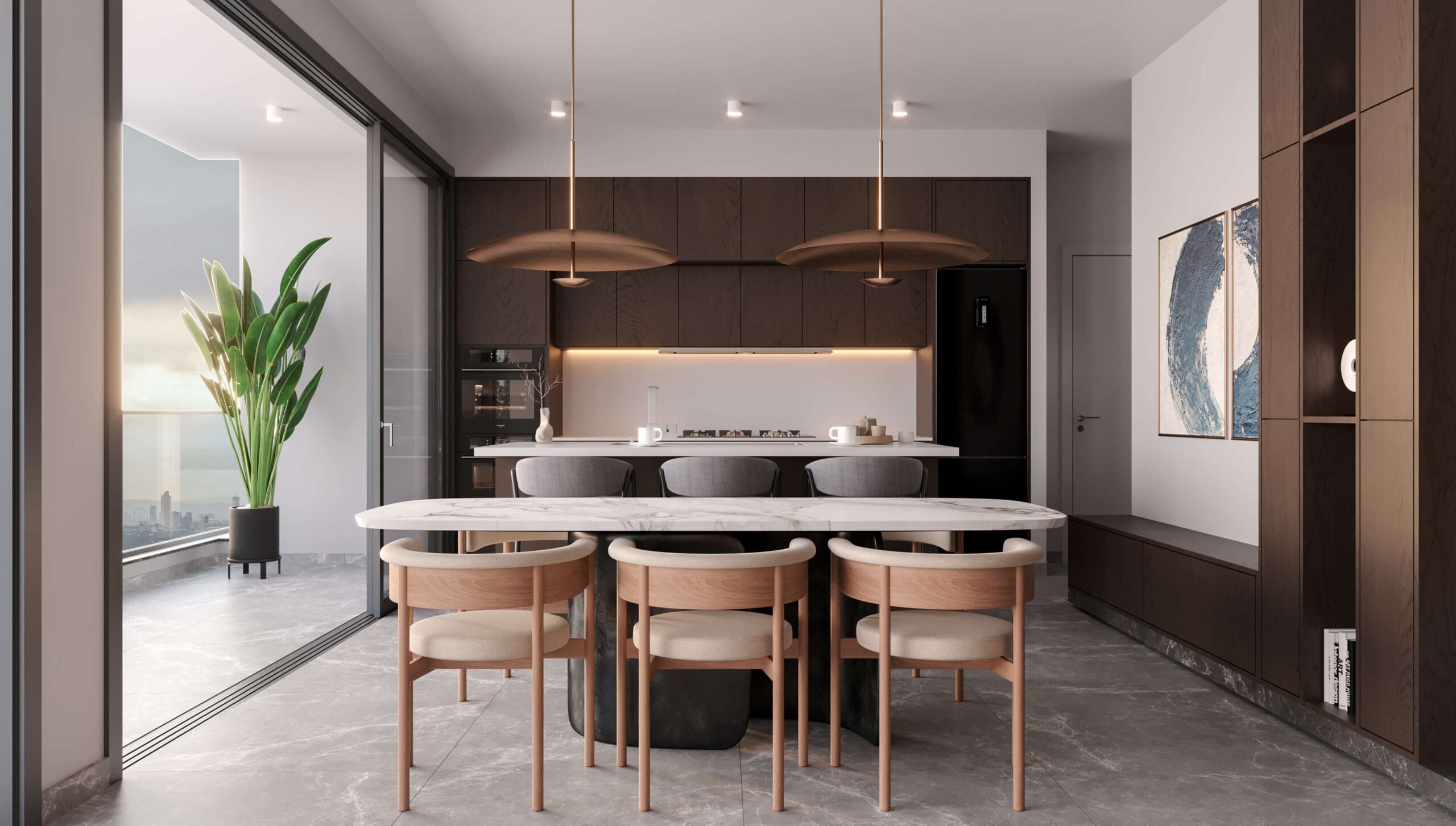 kypseli residence aradippou indoor three bedroom
